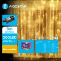 Aigostar - LED Lauko Kalėdinė girlianda 200xLED/8 funkcijos 5x2m IP44 šilta balta