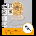 Aigostar - LED lauko kalėdinė girlianda 200xLED/8 funkcijų 13m IP44 šiltai balta