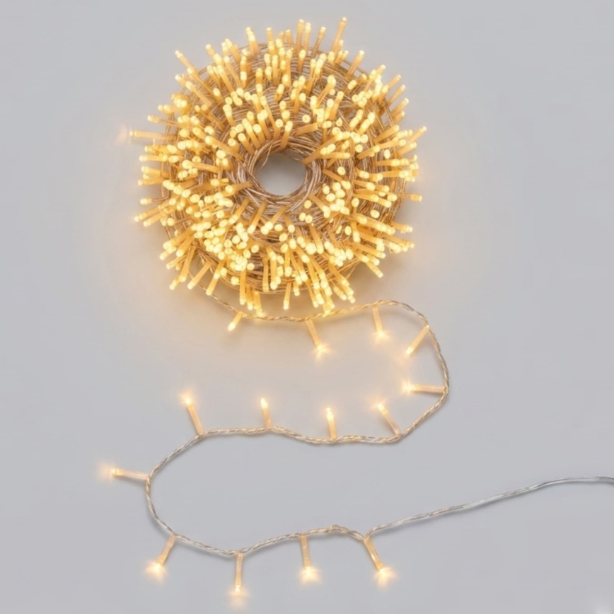 Aigostar - LED lauko kalėdinė girlianda 200xLED/8 funkcijų 13m IP44 šiltai balta
