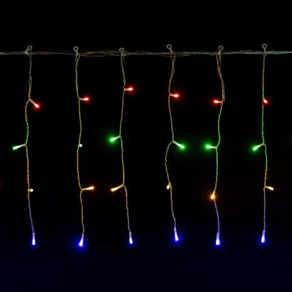 Aigostar - LED Lauko kalėdinė girlianda 200xLED/8 funkcijų 3xAA 13x0,4m IP44 daugiaspalvė