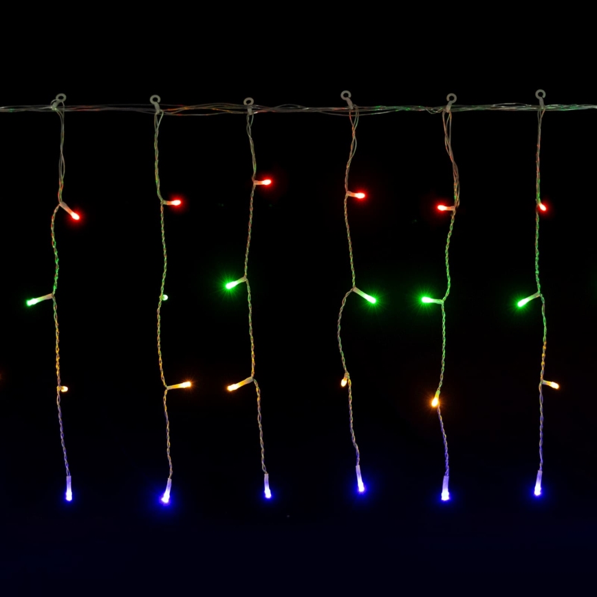 Aigostar - LED Lauko kalėdinė girlianda 200xLED/8 funkcijų 3xAA 13x0,4m IP44 daugiaspalvė