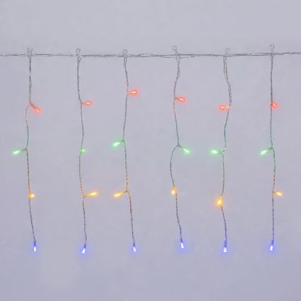 Aigostar - LED Lauko kalėdinė girlianda 200xLED/8 funkcijų 3xAA 13x0,4m IP44 daugiaspalvė