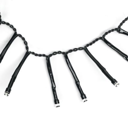 Aigostar - LED lauko kalėdinė girlianda 200xLED/8 funkcijų 3xAA 5,3 m IP44 šaltai balta