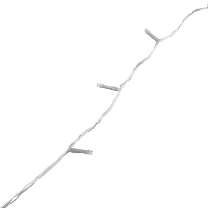 Aigostar - LED Lauko kalėdinė girlianda 200xLED/8 funkcijos 4xAA 20m IP44 šaltai balta