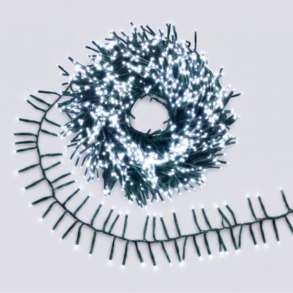 Aigostar - LED Lauko kalėdinė girlianda 200xLED/8 funkcijų 8m IP44 šaltai balta