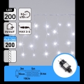 Aigostar - LED Lauko kalėdinė girlianda 200xLED 8x0,4m IP44 šaltai balta