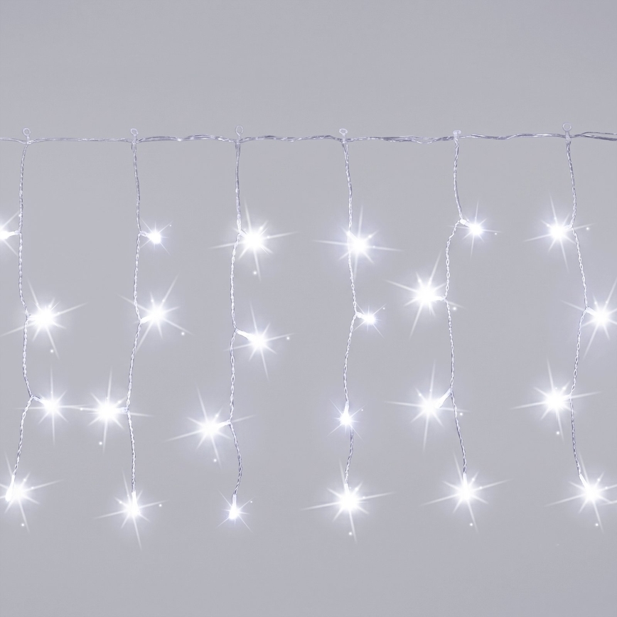 Aigostar - LED Lauko kalėdinė girlianda 200xLED 8x0,4m IP44 šaltai balta