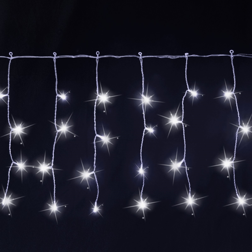 Aigostar - LED Lauko kalėdinė girlianda 200xLED 8x0,4m IP44 šaltai balta