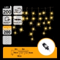 Aigostar - LED Lauko kalėdinė girlianda 200xLED 8x0,6m IP44 šiltai balta