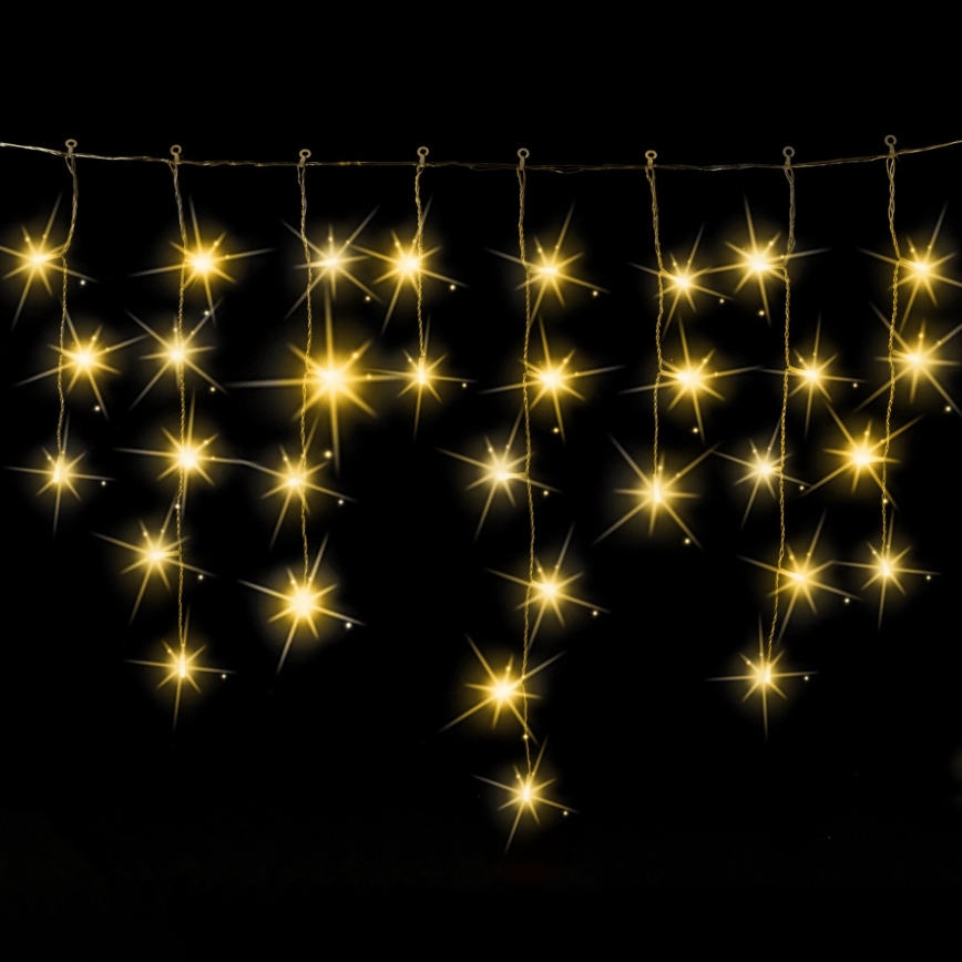 Aigostar - LED Lauko kalėdinė girlianda 200xLED 8x0,6m IP44 šiltai balta