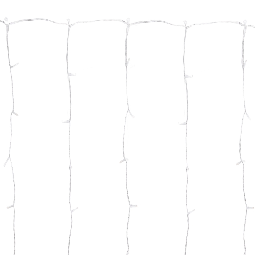 Aigostar - LED lauko girlianda 300xLED/8 funkcijų 3x1m IP44 šaltai balta + nuotolinis valdymas