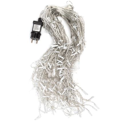 Aigostar - LED lauko kalėdinė girlianda 300xLED/8 režimų 15x0,4 m IP44 šaltai balta