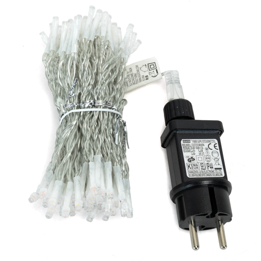 Aigostar - LED lauko kalėdinė girlianda 300xLED/8 funkcijų 3x1m IP44 šiltai balta + nuotolinis valdymas