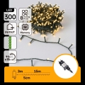Aigostar - LED Lauko kalėdinė girlianda 300xLED/8 funkcijos 18m IP44 šiltai balta