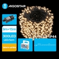 Aigostar - LED Lauko kalėdinė girlianda 300xLED/8 funkcijos 18m IP44 šiltai balta