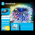 Aigostar - LED Lauko Kalėdinė girlianda 300xLED/8 funkcijos 33m IP44 daugiaspalvis