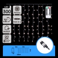 Aigostar - LED Lauko kalėdinė girlianda 300xLED/8 funkcijų 3x1m IP44 šaltai balta + su nuotoliniu valdymu