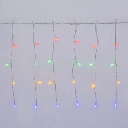 Aigostar - LED Lauko kalėdinė girlianda 300xLED/8 funkcijų 3xAA 18x0,4m IP44 daugiaspalvė