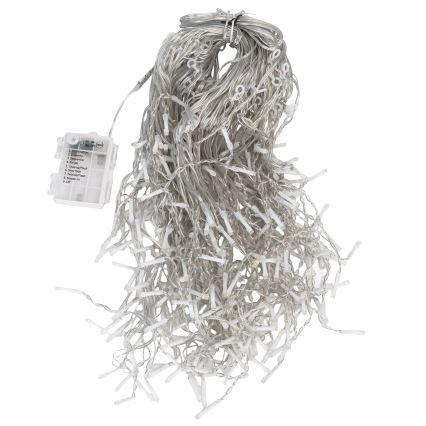 Aigostar - LED Lauko kalėdinė girlianda 300xLED/8 funkcijų 3xAA 18x0,4m IP44 daugiaspalvė