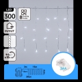 Aigostar - LED Lauko kalėdinė girlianda 300xLED/8 funkcijų 3xAA 18x0,4m IP44 šaltai balta