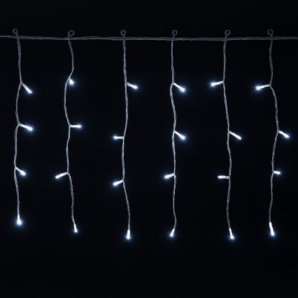 Aigostar - LED Lauko kalėdinė girlianda 300xLED/8 funkcijų 3xAA 18x0,4m IP44 šaltai balta