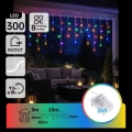 Aigostar - LED lauko kalėdinė girlianda 300xLED/8 funkcijų 3xAA 18x0,6 m IP44 daugiaspalvė