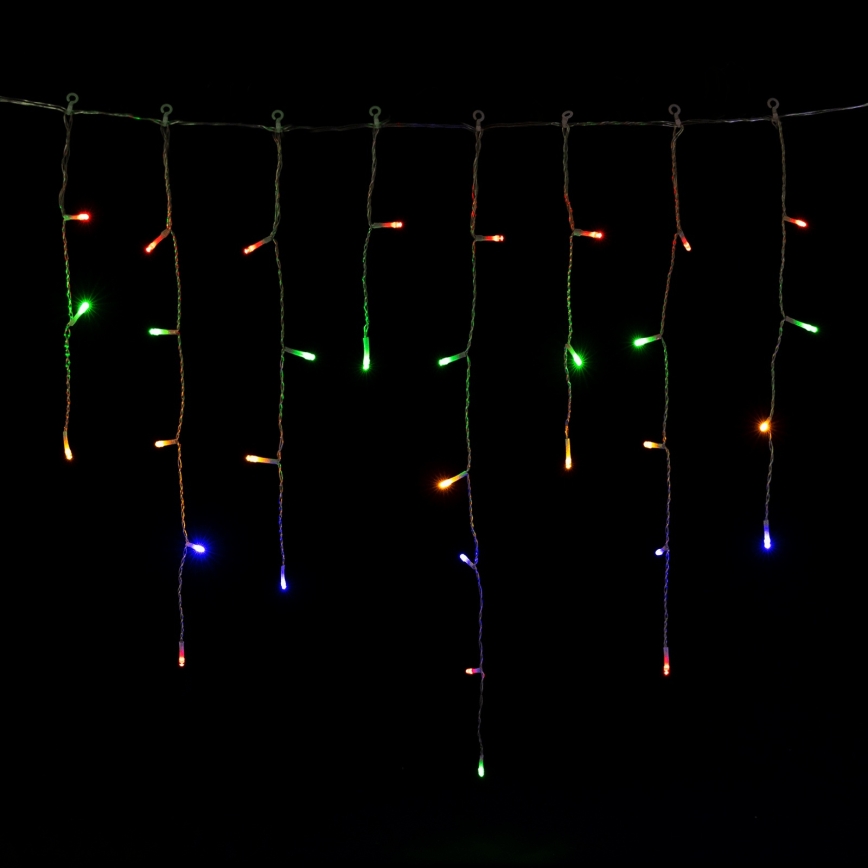 Aigostar - LED lauko kalėdinė girlianda 300xLED/8 funkcijų 3xAA 18x0,6 m IP44 daugiaspalvė