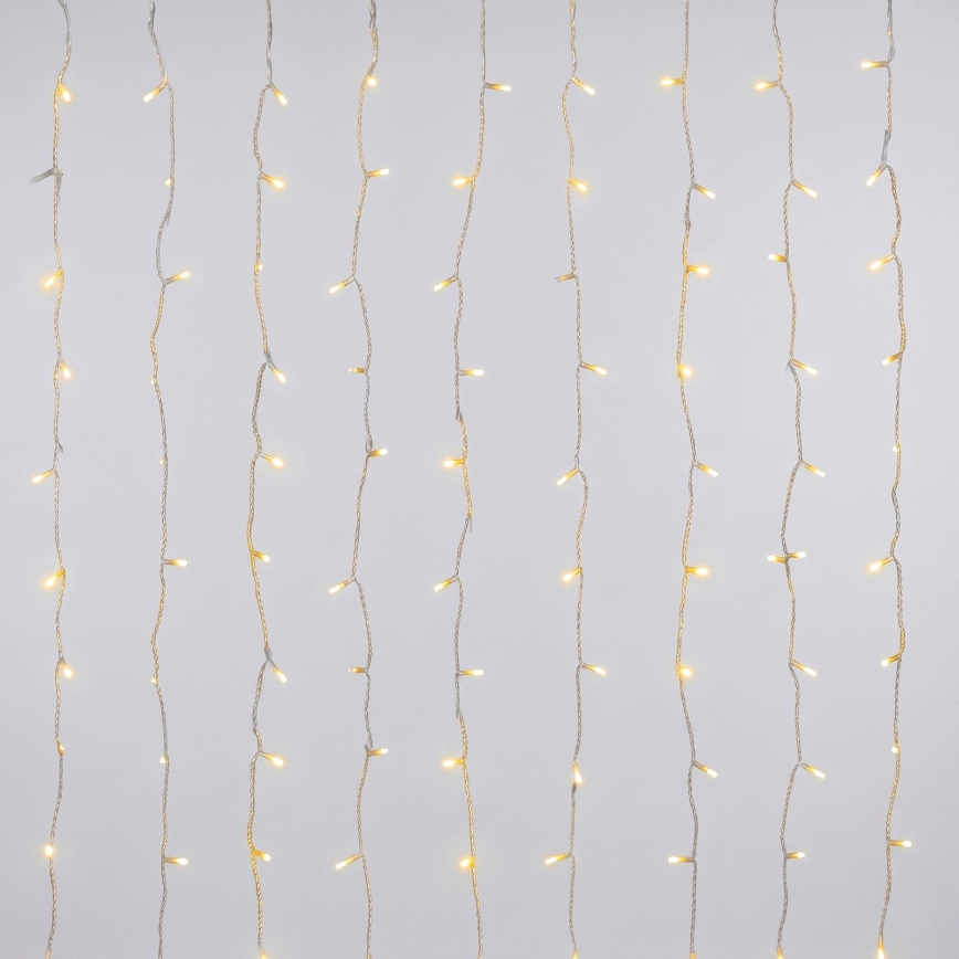 Aigostar - LED Lauko kalėdinė girlianda 372xLED/8 funkcijų 3xAA 6x1,2m IP44 šiltai balta