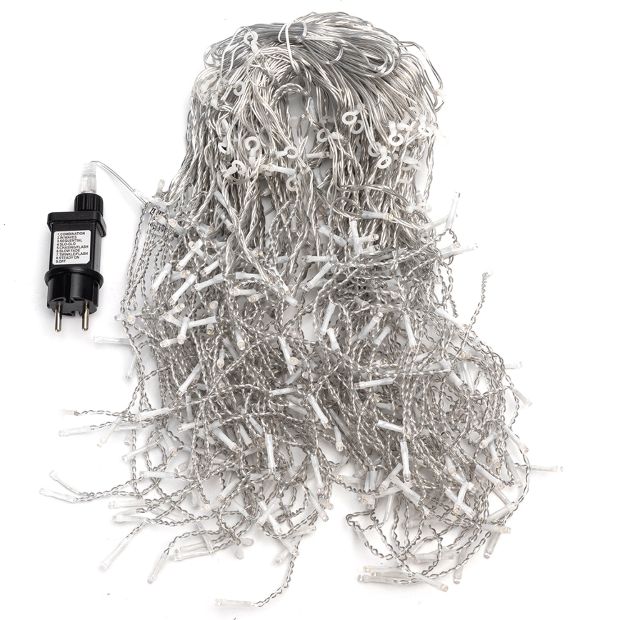 Aigostar - LED Lauko Kalėdinė girlianda 400xLED/8 funkcijų 20x0,4m IP44 šiltai balta