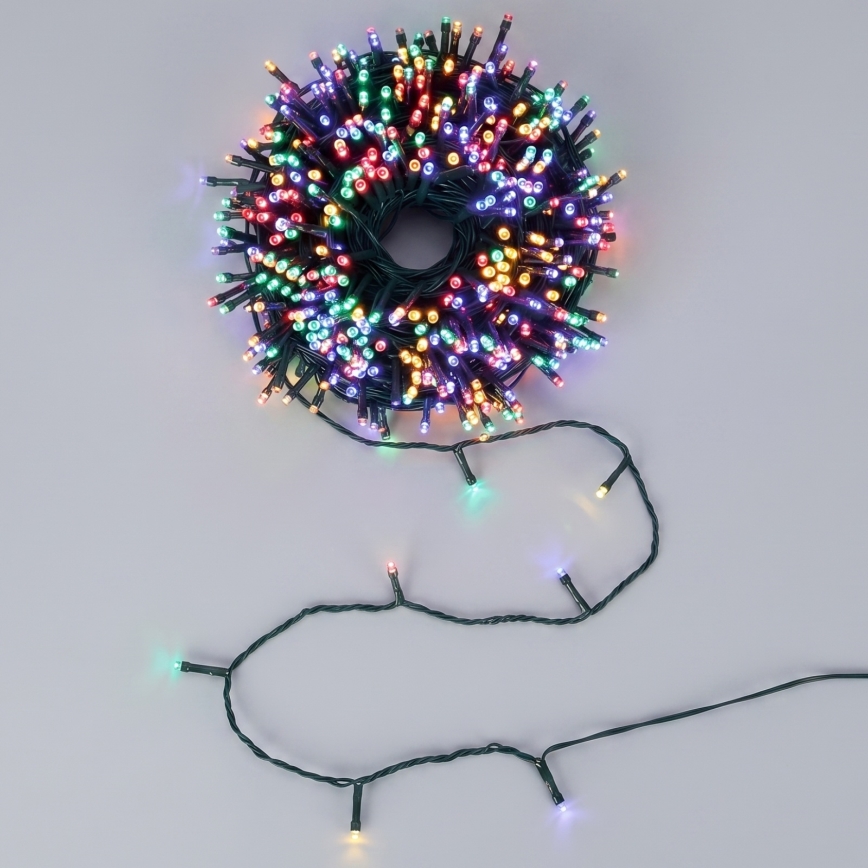 Aigostar - LED lauko kalėdinė girlianda, 50 LED, 8 funkcijų, 8 m, IP44, daugiaspalvė