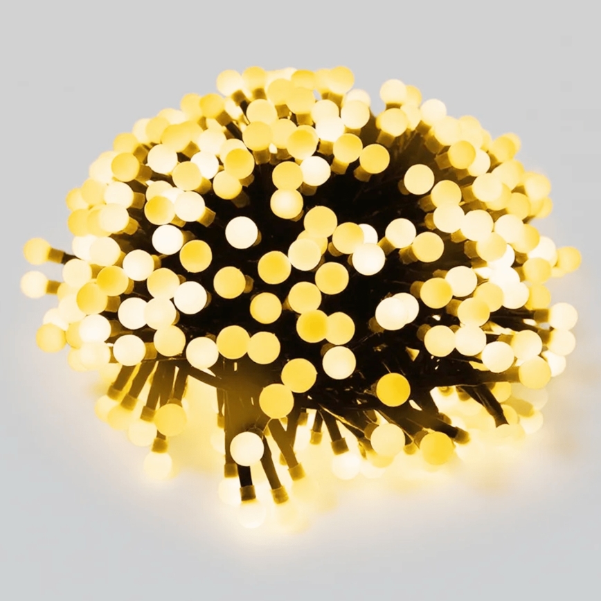 Aigostar - LED lauko kalėdinė girlianda, 50 LED, 8 režimai, 8 m, IP44, šilta balta