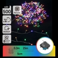 Aigostar - LED lauko kalėdinė girlianda 500xLED/8 režimų 4xAA 25,3 m IP44 daugiaspalvė