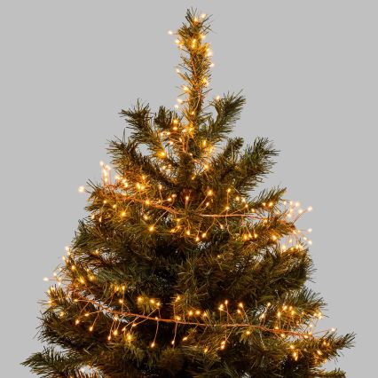 Aigostar - LED Lauko kalėdinė girlianda 50xLED/8 funkcijų 3xAA 1,8m IP44 šilta balta
