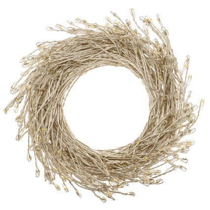 Aigostar - LED Lauko kalėdinė girlianda 50xLED/8 funkcijų 3xAA 1,8m IP44 šilta balta