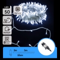 Aigostar - LED Lauko kalėdinė girlianda 50xLED/8 funkcijų 8m IP44 šaltai balta