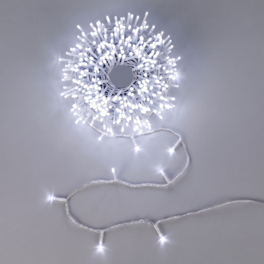 Aigostar - LED Lauko kalėdinė girlianda 750xLED/8 funkcijų 78m IP44 šaltai balta