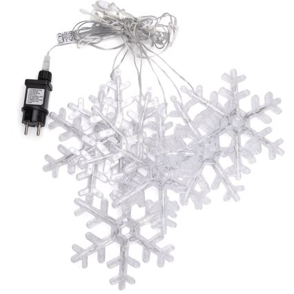 Aigostar - LED lauko kalėdinė girlianda 84xLED/8 funkcijų 1,2x1m IP44 šaltai baltos snaigės