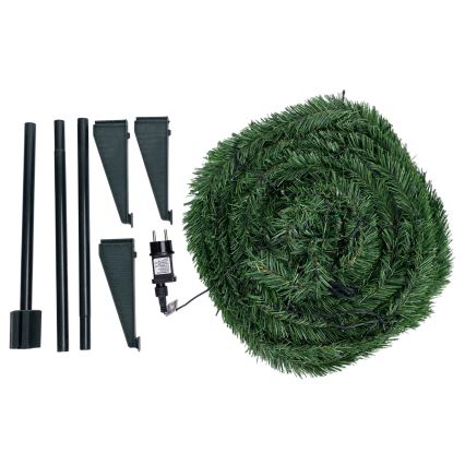 Aigostar - LED lauko kalėdinė eglutė, 80 LED, 1,2 m, IP44, žalia, šiltai balta