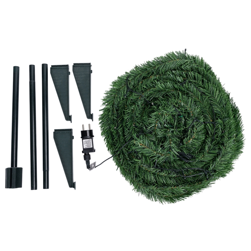 Aigostar - LED lauko kalėdinė eglutė, 80 LED, 1,2 m, IP44, žalia, šiltai balta