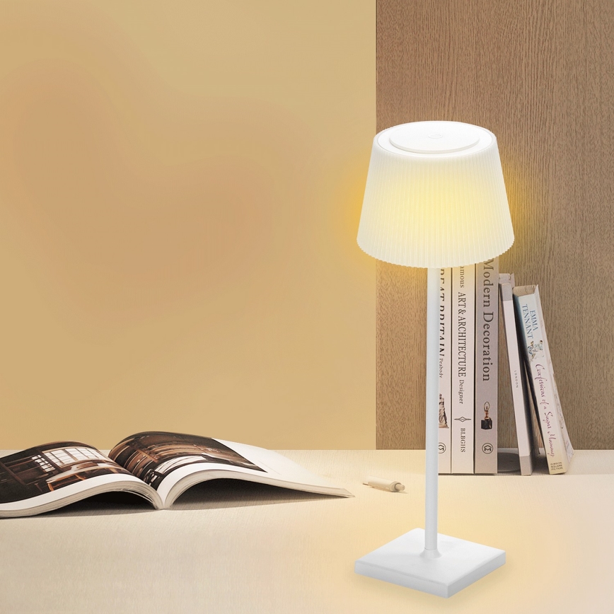 Aigostar - LED Pritemdoma įkraunama lauko lempa LED/4W/5V 3600mAh balta IP54
