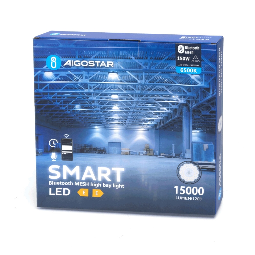 Aigostar - LED Didelio-našumo pritemdomas lauko šviestuvas MESH High Bay LED/150W/230V 6500K IP65