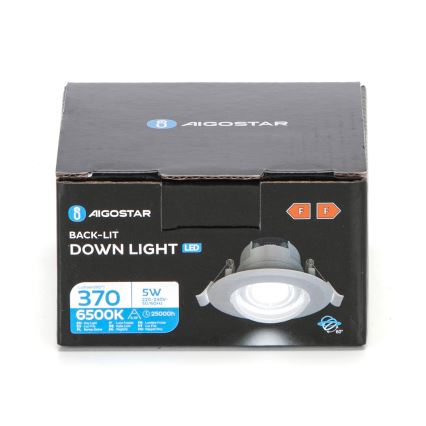 Aigostar - LED lubinė šviesa LED/5W/230V 6500K, 8,5 cm baltos
