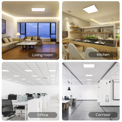 Aigostar - LED lubinis panelis LED/40W/230V 6500K 60x60cm baltas