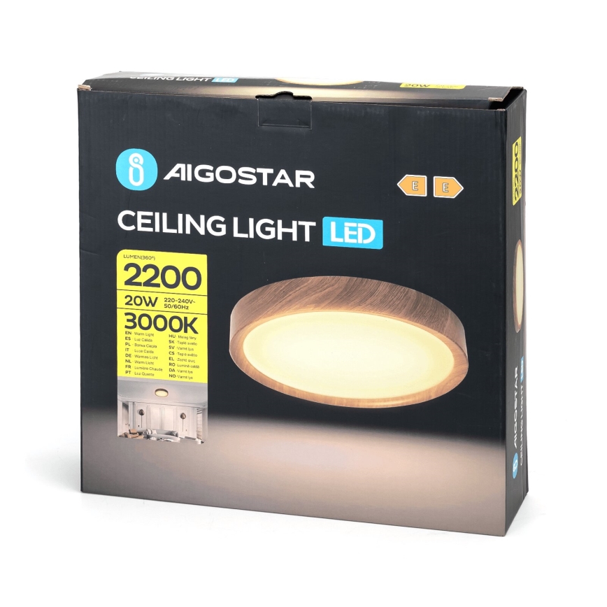 Aigostar - LED lubinis šviestuvas LED/20W/230V 3000K diametras 33,7 cm