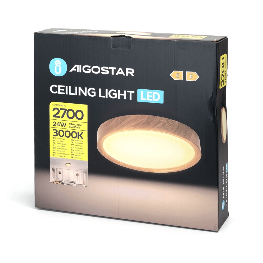 Aigostar - LED lubinis šviestuvas LED/24W/230V 3000K diametras 38,3 cm