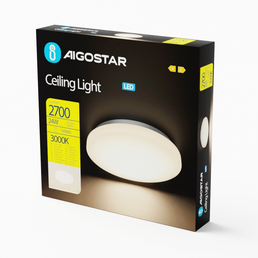 Aigostar - LED lubinis šviestuvas LED/24W/230V 3000K