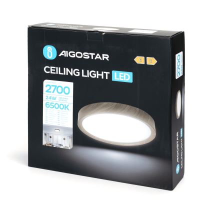 Aigostar - LED lubinis šviestuvas LED/24W/230V 6500K diametras 38,3 cm