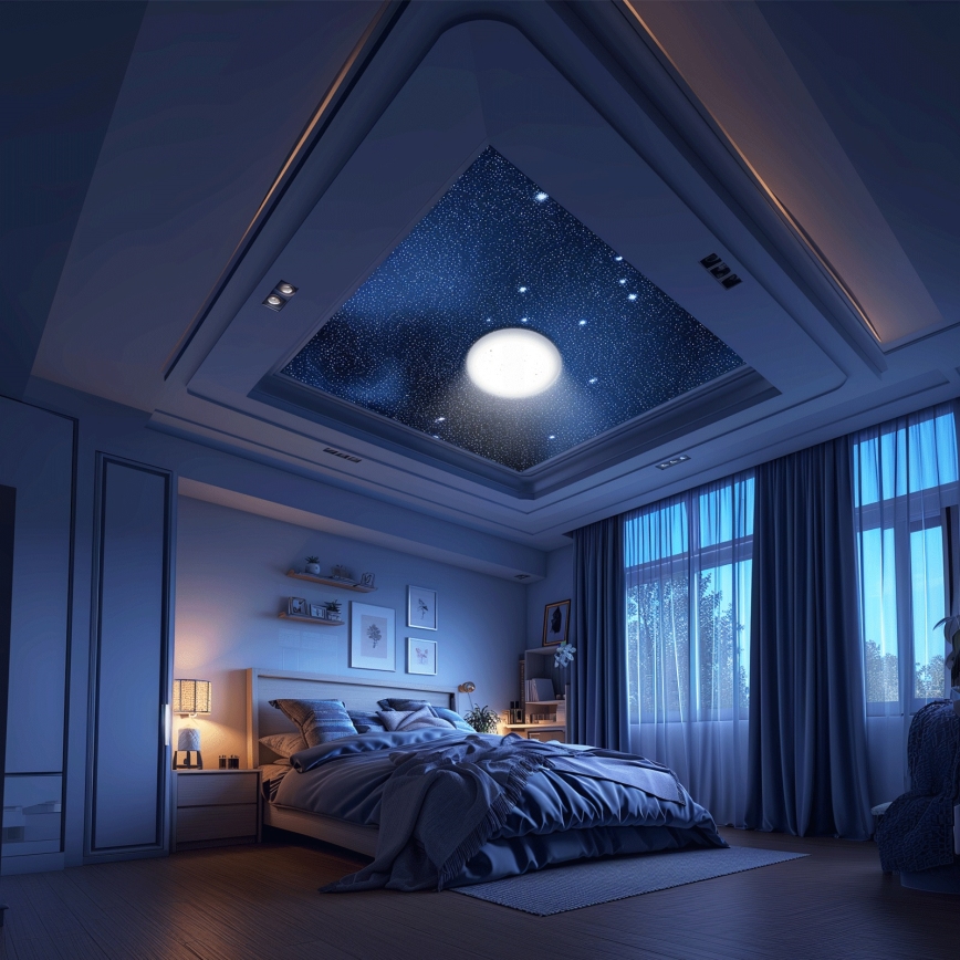 Aigostar - dimeriuojamas LED lubinis šviestuvas MESH LED/36W/230V 3000-6500K skersmuo 49,5 cm + nuotolinis valdymas