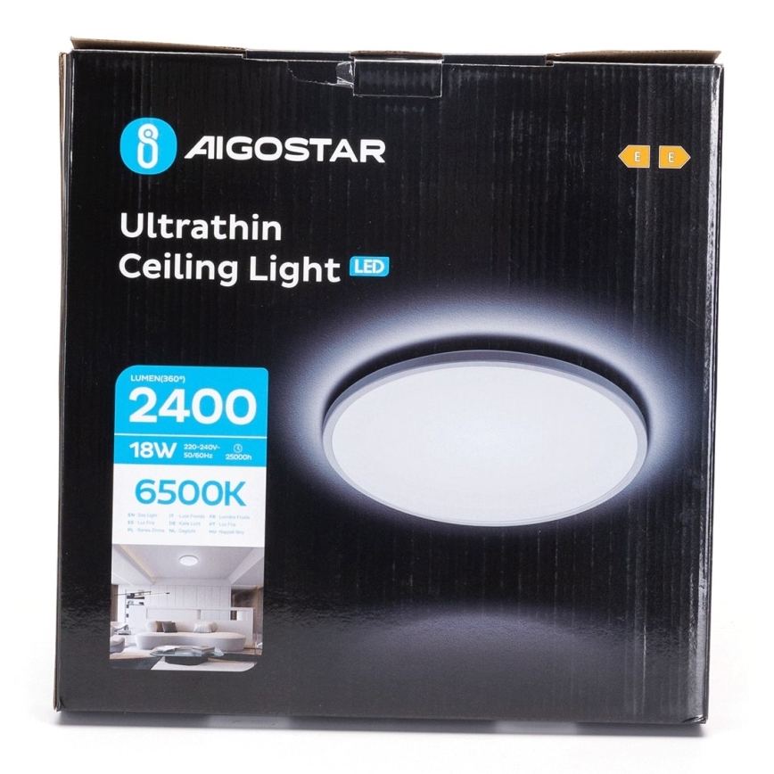Aigostar - LED lubinis vonios šviestuvas LED/18W/230V 6500K diametras 30 cm IP44