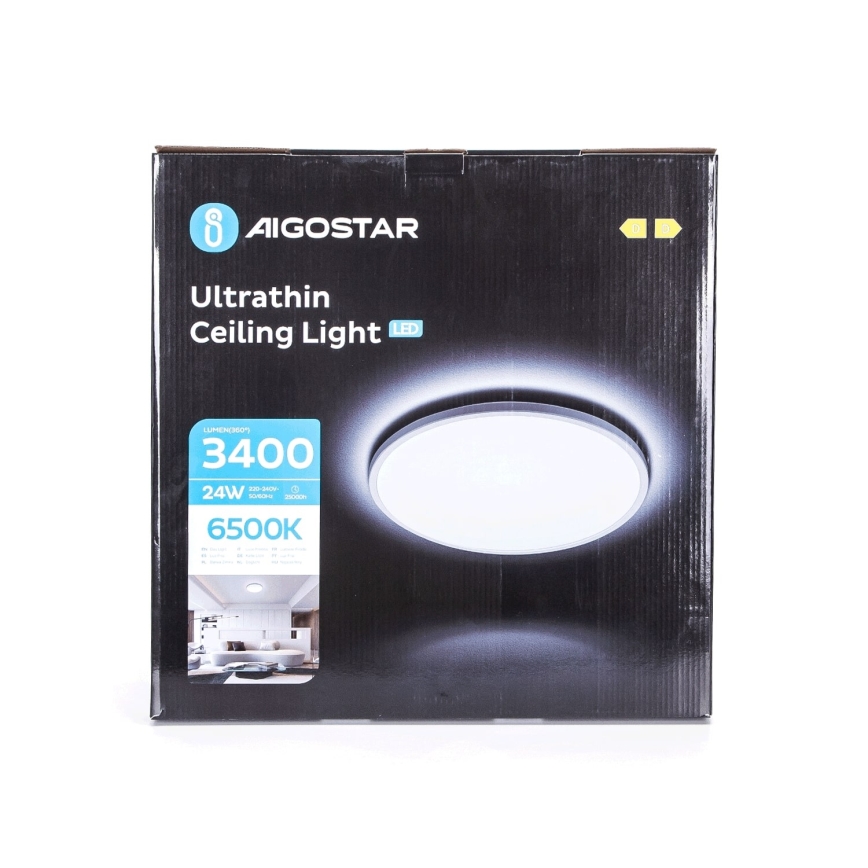 Aigostar - LED lubinis vonios šviestuvas LED/24W/230V 6500K diametras 40 cm IP44